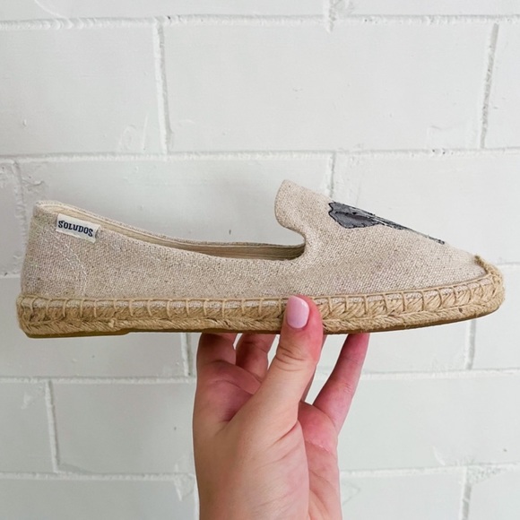 SOLUDOS NEW Elephant Espadrille Loafer Smoking Slipper - Picture 2 of 3